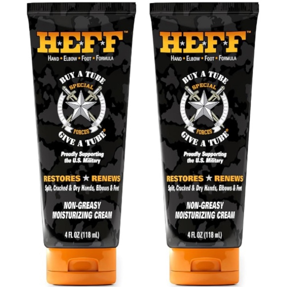 HEFF Hand Elbow Foot Formula Moisturizing Lotion 4 oz-2 Pack-For Dry, Flaky Skin